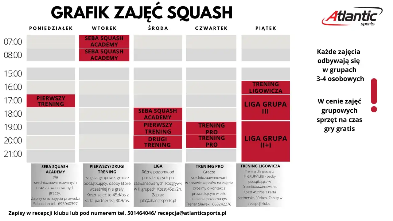 Zdjęcie Cascada squash w Krakowie – sprawdź ceny, rezerwacje i opinie